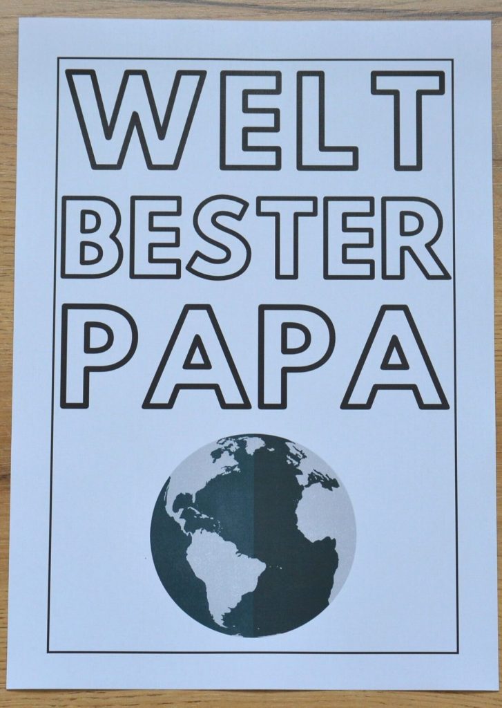 Weltbester Papa/Vater Poster
